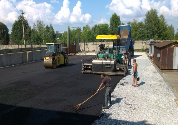 Устройство автодорог в Посёлке Воскресенское и Новомосковском районе